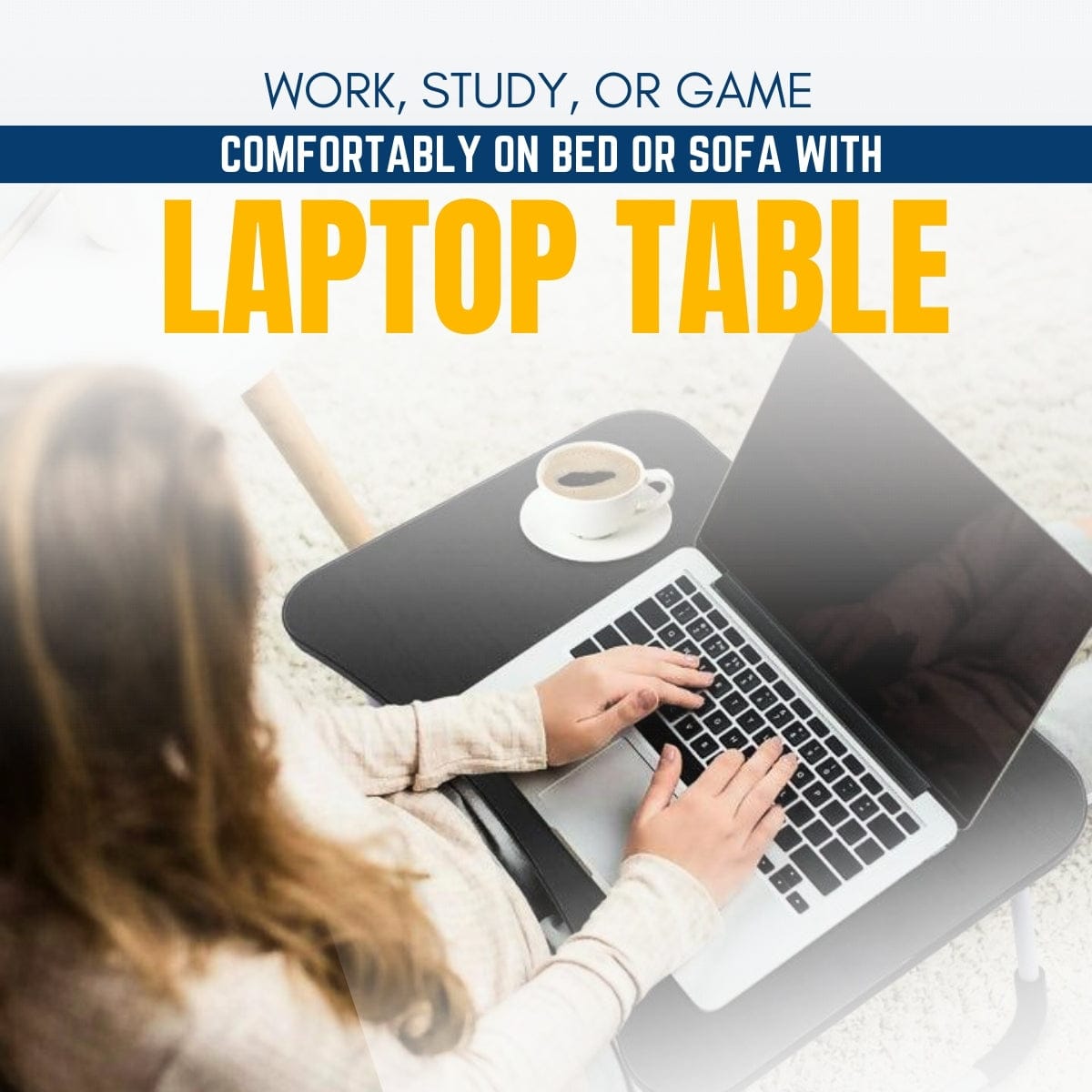 Portable Wood Laptop Table