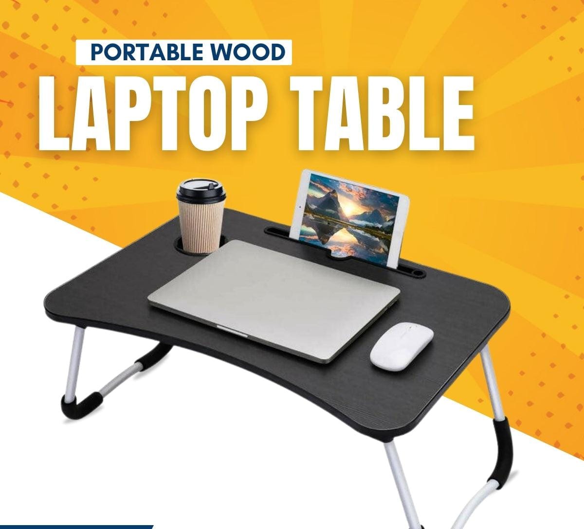 Portable Wood Laptop Table