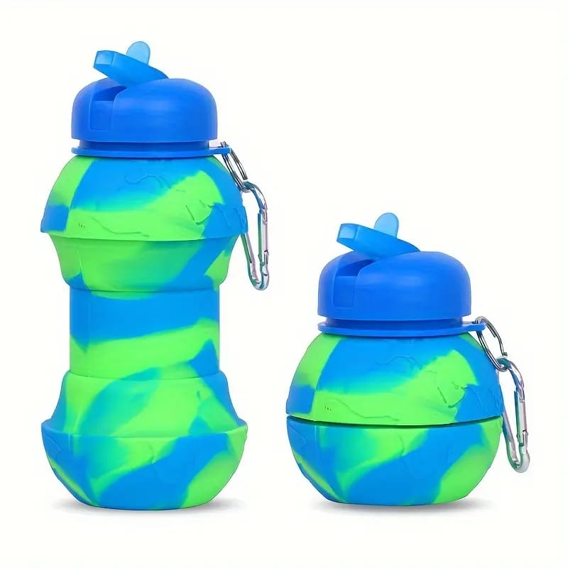 Silicone foldable water bottle 550ml