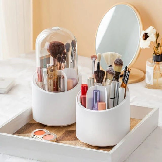 Rotating Brush Holder and make up organizer