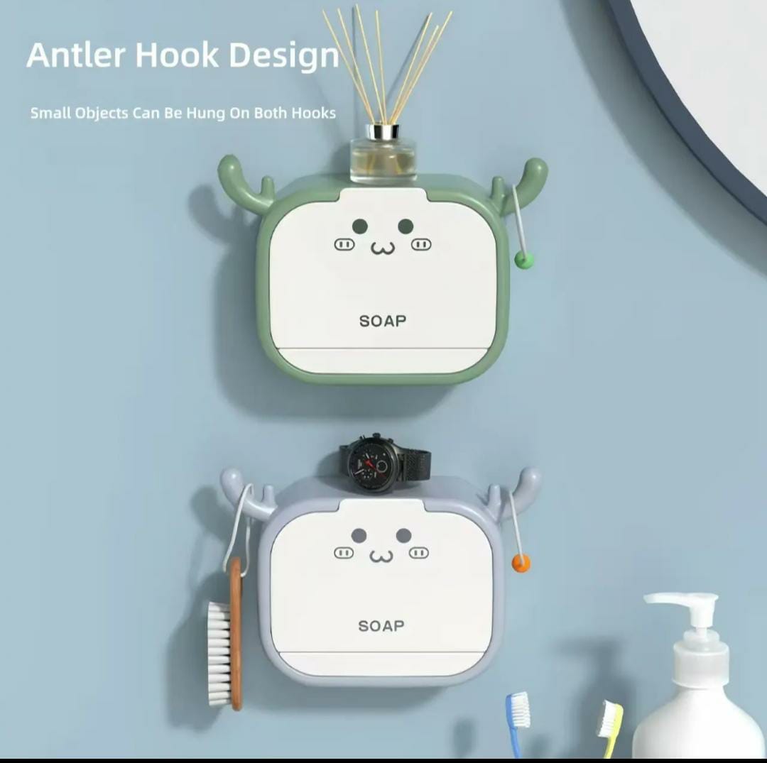 Cute cat shape soap holder