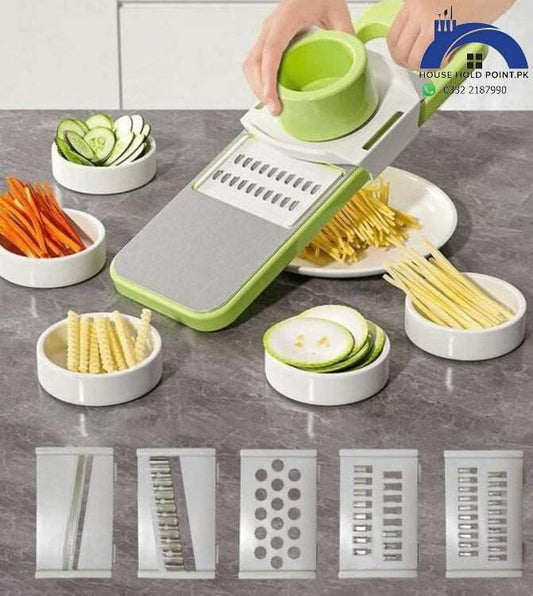 Vegetables stainless steel slice cutter 5 in 1