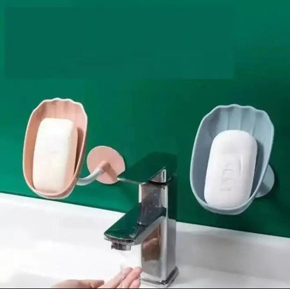 Suction soap tray