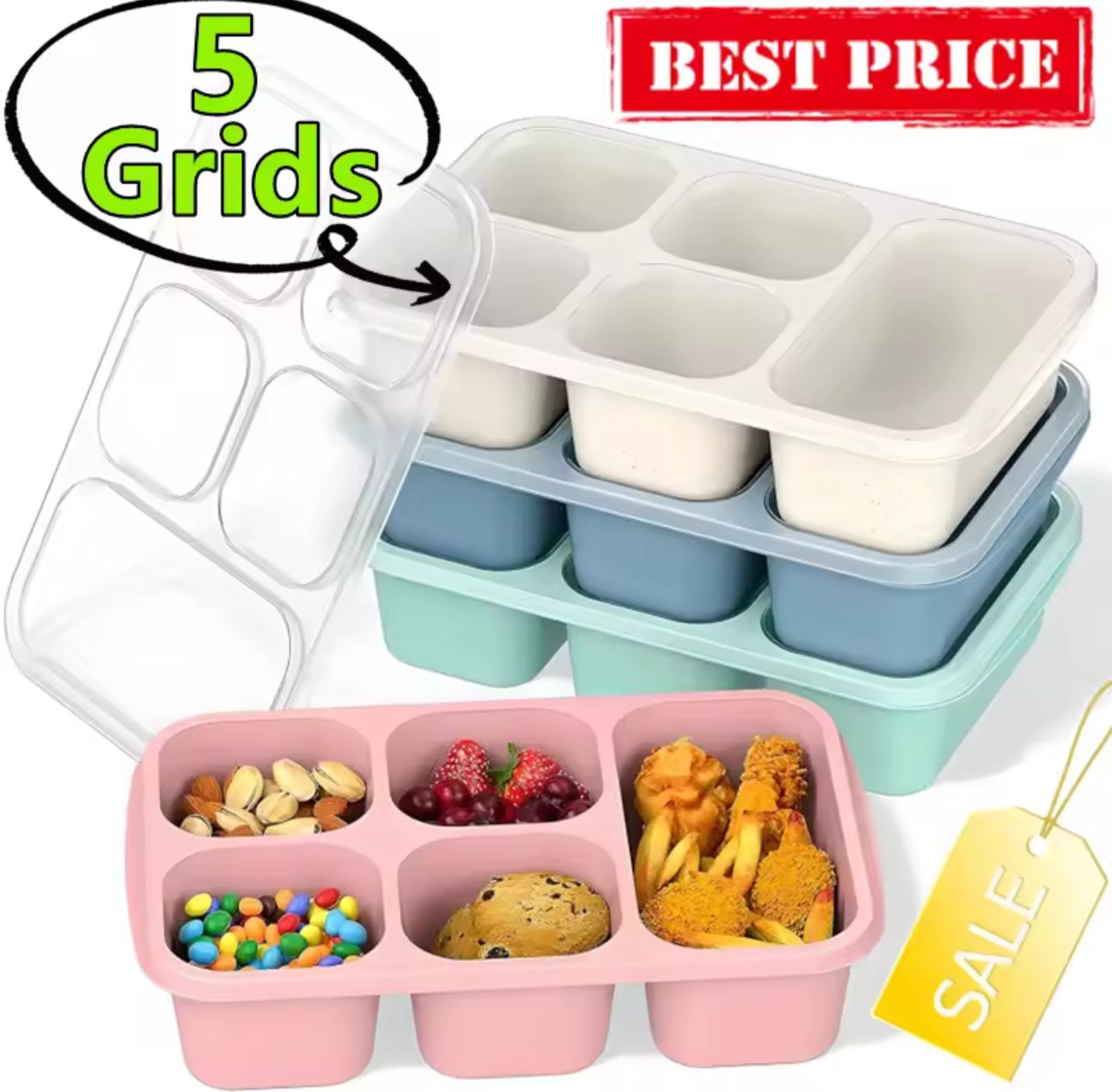 Bento Lunch box with 5 compartments