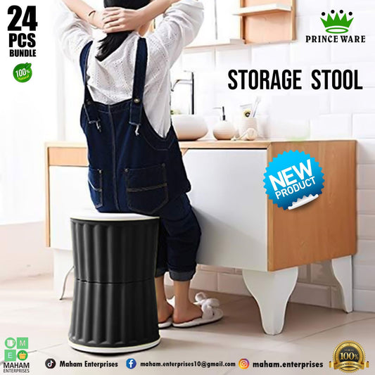 Kids foldable storage stool