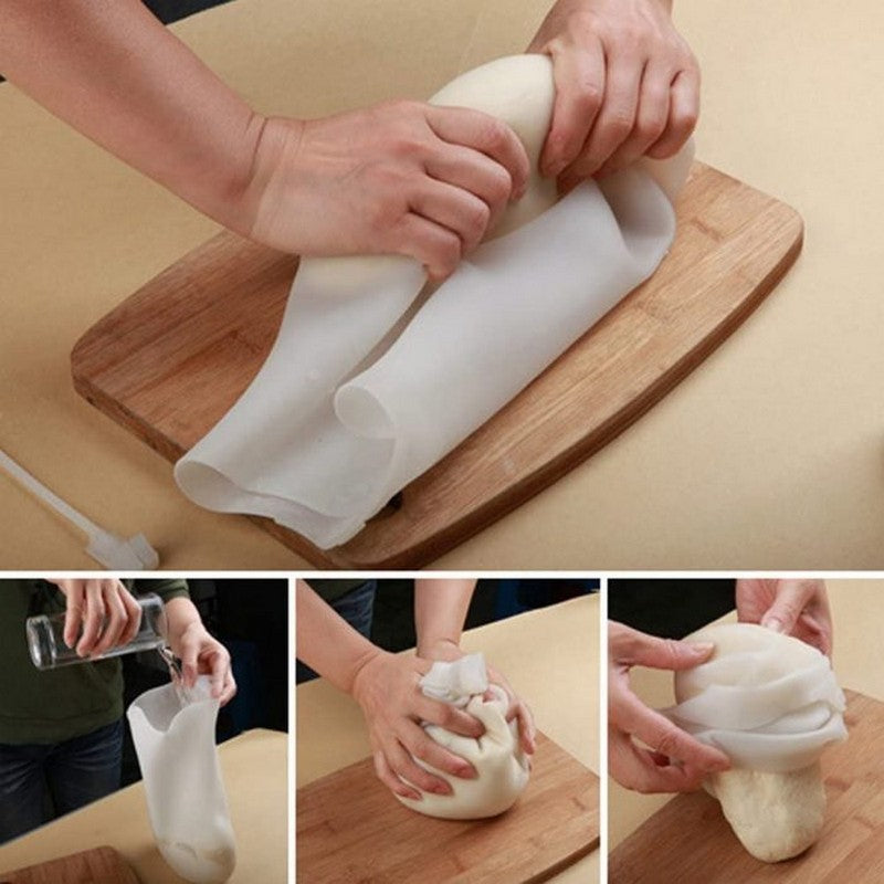 Silicone dough kneading bag