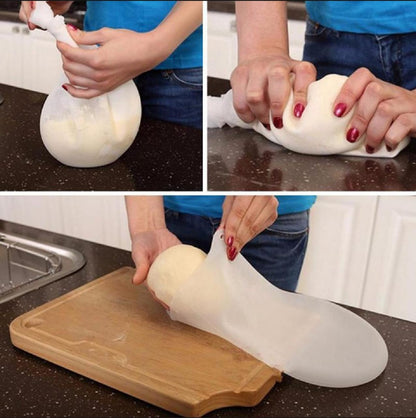 Silicone dough kneading bag