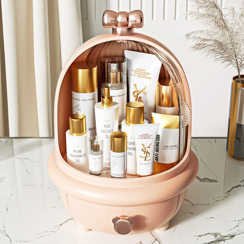 Modern Dustproof Dust-Free Acrylic PS Makeup Organizer Storage Box Drawers