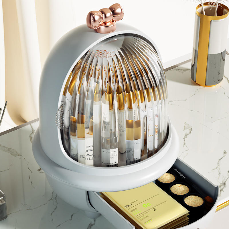 Modern Dustproof Dust-Free Acrylic PS Makeup Organizer Storage Box Drawers