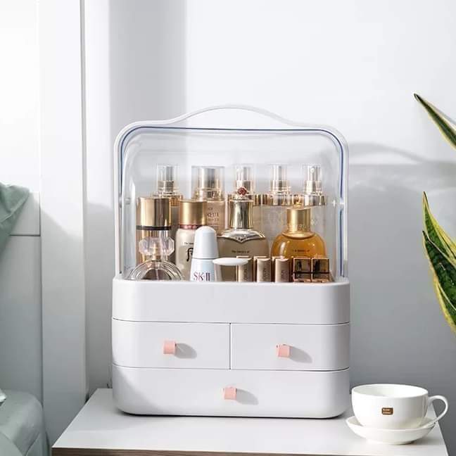 Double Sided Makeup Cosmetic Organizer With Drawers