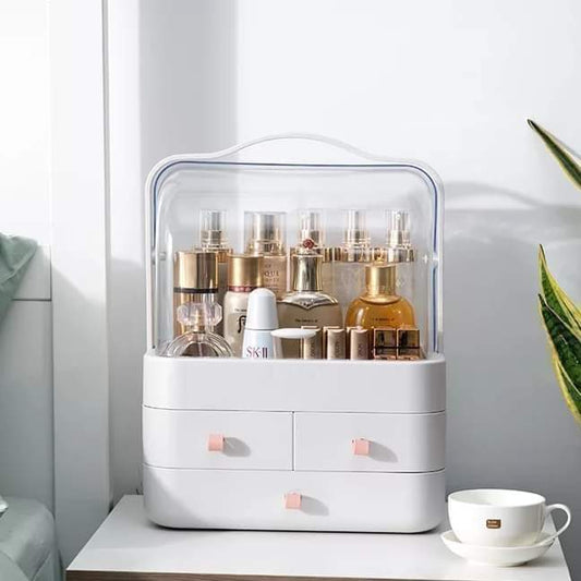 Double Sided Makeup Cosmetic Organizer With Drawers