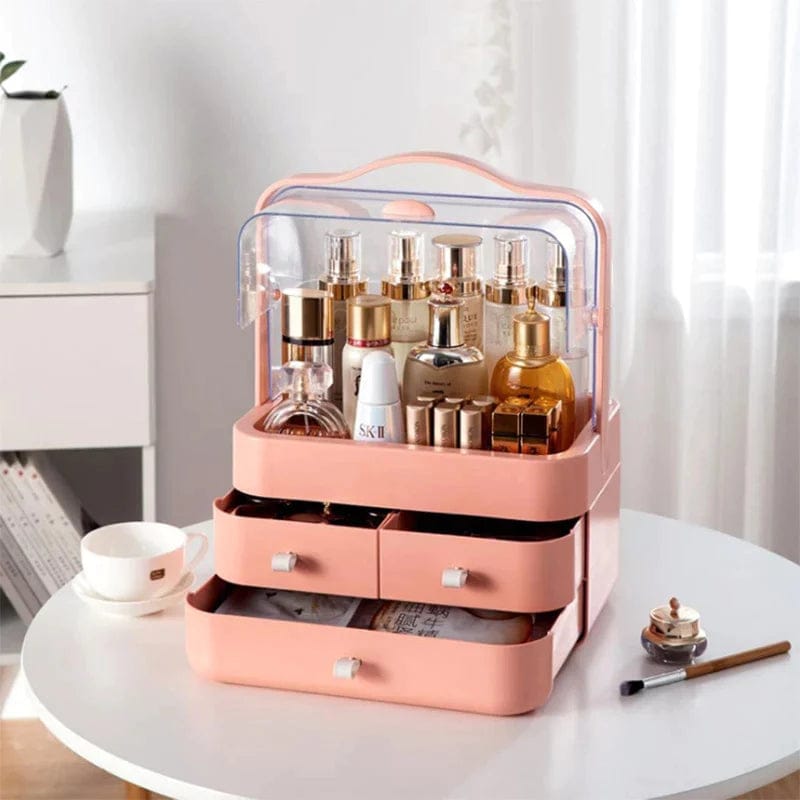 Double Sided Makeup Cosmetic Organizer With Drawers