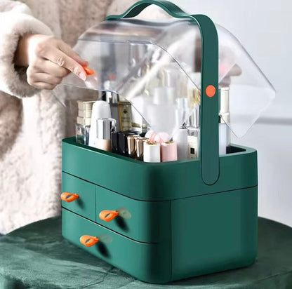 Double Sided Makeup Cosmetic Organizer With Drawers