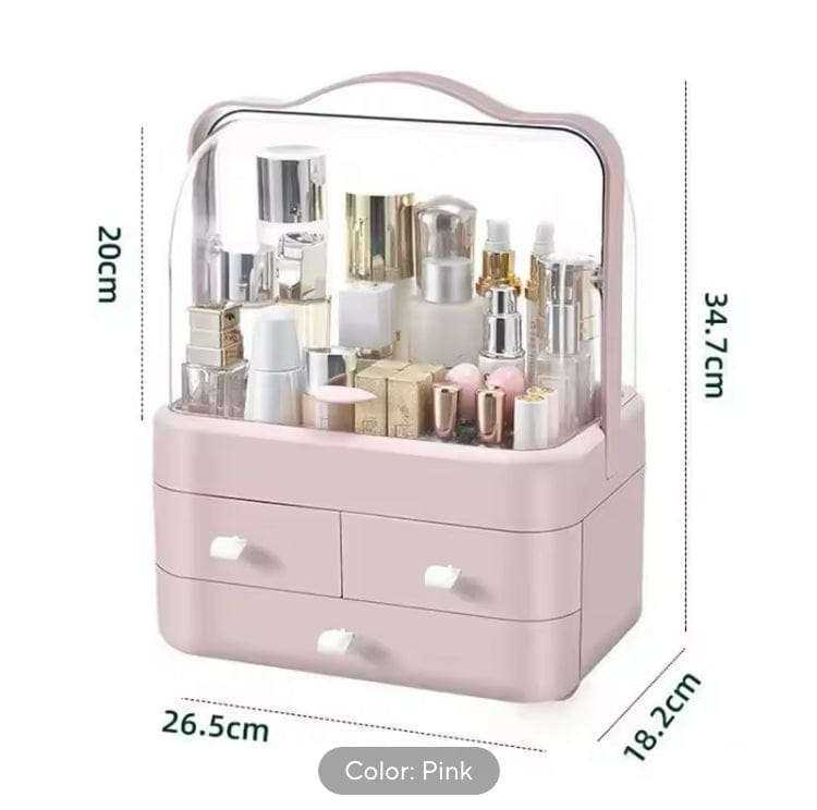 Double Sided Makeup Cosmetic Organizer With Drawers