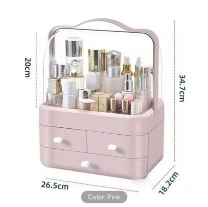 Double Sided Makeup Cosmetic Organizer With Drawers