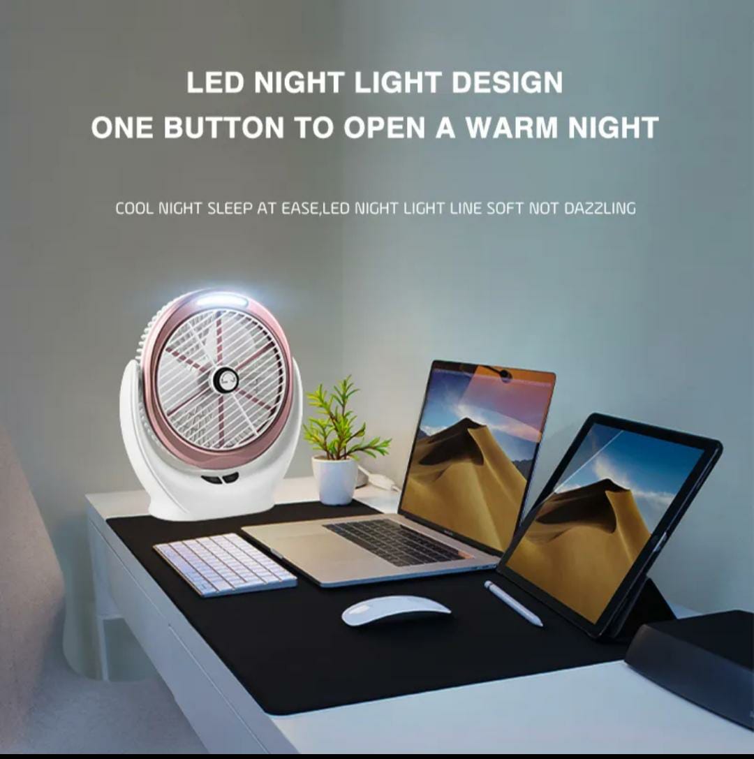 Dekstop Fan with Cob Light