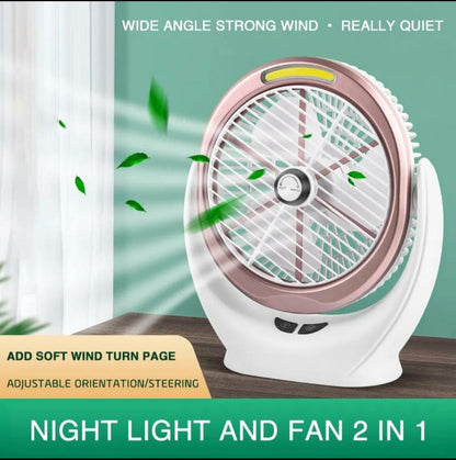 Dekstop Fan with Cob Light