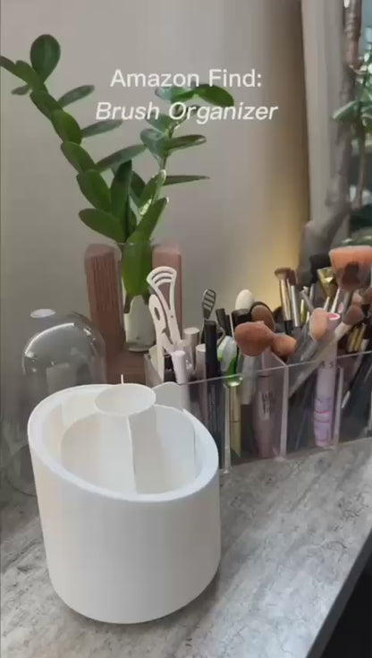 Rotating Brush Holder and make up organizer