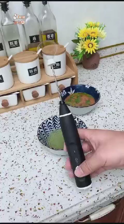 Rechargeable coffee beater